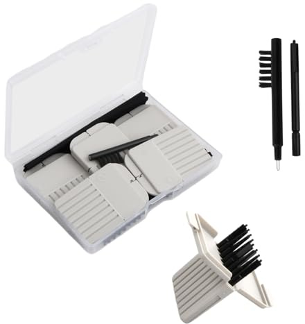 Hörgerätefilter, 5er Set (40 Stück) Cerumenfilter, Ersatzfilter, Reinigungsbürste und Reinigungstuch - Für Widex, Phonak, Resound etc