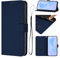 Wuhaizher for Sony Xperia 1 VI Phone Case Solid Color Shockproof Folio Flip Leather Wallet Case with Card Holder Kickstand Magnetic Silicone Bumper Cover for Sony Xperia 1 VI, Navy Blue