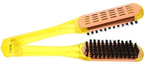 Mikinona Peine De Madera Contrachapada Cepillo Alisador y Desenredante Set De 2 1 Para Peluquería