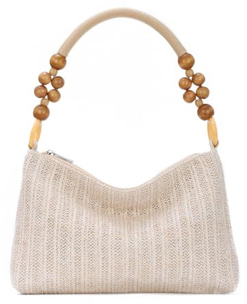 EVEOUT Straw Tote Bag Women Summer Boho Underarm Bag Chic Raffia Woven Shoulder Bag for Wedding Party Beach Holiday