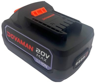 DOVAMAN Batterie Lithium-ION 20 V 4,0 Ah, Compatible avec clé à Chocs sans Fil à Couple élevé (Batterie Uniquement)