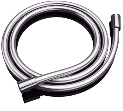 Mai & Mai Brauseschlauch Flexibel 1,80 m Glatter Duschschlauch Chrom Metall-Optik Knickschutz