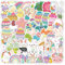 Aufkleber Ostern,50 Pcs Ostereier Sticker,Osteraufkleber,Rub On Sticker Ostern,Osterdeko Aufkleber,Ei Hase Lamm und Küken Stickers,Abziehbilder Ostern,Für Wasserflaschen,Scrapbooking