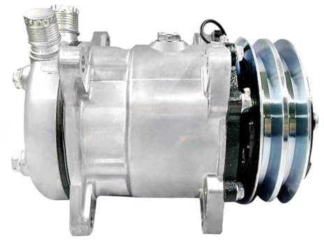 EPBRJMD Compressore AC automatico SD507 5H11 507 compatibile for trattore, escavatore, camion for impieghi gravosi, Hot Rod, 12 V, 24 V, 2 pezzi, puleggia a V.(24VO)