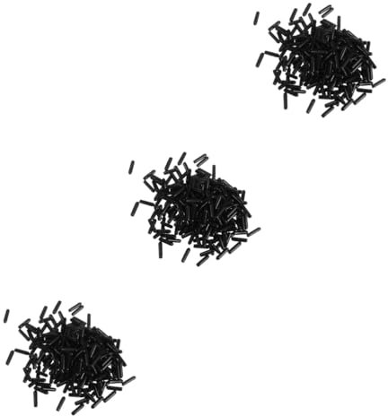 PRETYZOOM 3 Sätze Gewindeschutzkappe Schutzkappen Abgasschlauch Gummistopper Abgasrohre Abluftkanal Abdeckung Schrauben Mit Runde Endkappe Endkappen Aus Gummi Rundes Ende Black 250 Stück * 3