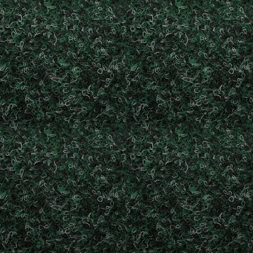 VINYL FLOORING UK 6651-16 Pcs Heavy duty 50 X 50cm Carpet Tiles (4m2) - 9mm Thick, Non-Slip Green Carpet Tiles for Home, Office, Shops, Showrooms, Hotels, Commercial Use