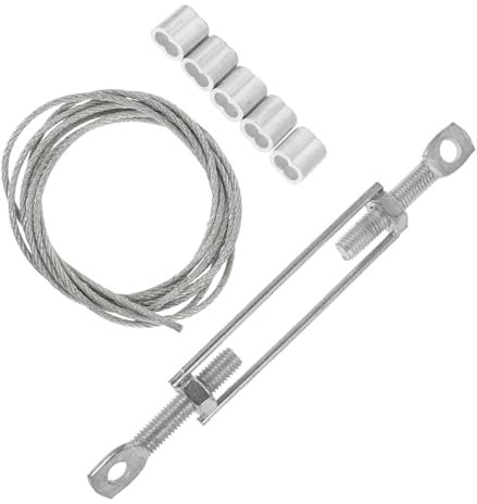 Lurrose 1 Satz Multi Funktions Befestigungssatz mit Seil und Aluminiumklammern für Gerüst und Leiterzubehör Stabil und Leicht Vielseitig Einsetzbar