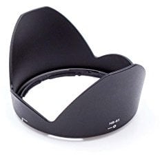 vhbw Gegenlichtblende Ersatz für Nikon HB-63 für 72mm Objektiv Schwarz, Kunststoff, tulpenförmig, 10,3 cm