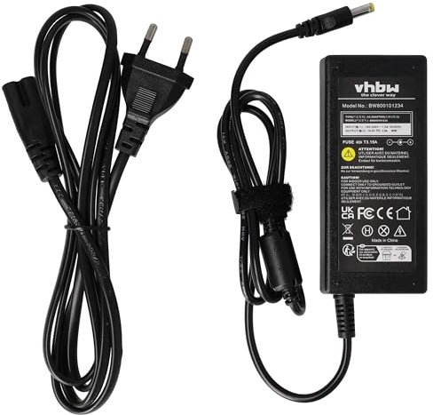 vhbw Bloc d'alimentation Compatible avec HP Compaq Tablet PC TC1000, TC1100, TC4200, TC4400 Ordinateur Portable - Câble de 200 cm, 65 W