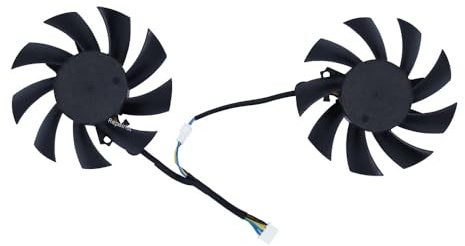 FANFAOZ VGA GPU Kühler Grafikkarte Lüfter für KUROUTOSHIKOU für Galax KFA2 RTX 2070 2060 Weiß Mini, für Manli für, 2 Stück FY08015M12LPA