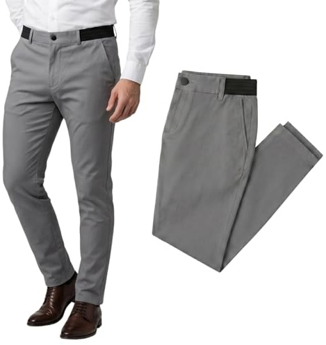 bergxperten Bellutia Pantalone Elasticizzato MorphoFit, Pantaloni Uomo Elasticizzati Traspirante Slim Fit Pantalone morphofit bellutia Uomo Tessuto Stretch Leggero Senza Stirare Asciugatura Rapida