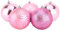 Christmas Concepts® Pack of 5-100mm (4) Large Baubles - Shiny, Matte & Glitter Design - Christmas Decorations (Baby Pink)