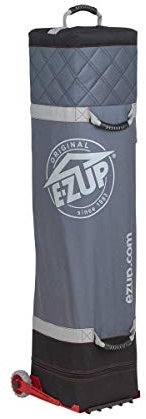 E-Z UP Inc. D3RB10GY E-Z UP Deluxe Wide-Trax, passend für 3 x 3 m Baldachin, Pop-Up-Zelt, Rolltasche, 3 m, Schwarz und Grau