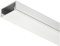 Gedotec LED-Aluminium-Profil flach Unterbau & Einbau-Profil 2500 mm Profilleiste eckig für Möbel-Regale & LED-Streifen | Höhe 8,5 mm | Streuscheibe milchig | 1 Stück - Licht-Schiene Alu silber matt