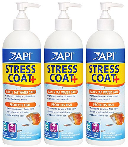 (3 Pack) API Stress Coat Plus Pump Bottle 16 Ounces