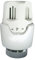 SOMATHERM FOR YOU, Thermostatic Head M30x1.5 Wax Expansion, Compatible with Thermostatic taps, Horizontal Installation, White Color, Precise Temperature Regulation