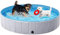 Yaheetech Hundepool für Hunde, Swimmingpool 100/120/140/160 x 30 cm, Hund Planschbecken Schwimmbecken, Faltbarer Pool Badewanne Wasserbecken, Klappbares Haustier-Duschbecken