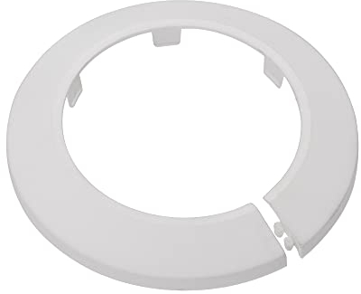 sourcing map Pipe Cover Decoration, 75mm PP Plastic Escutcheon Water Pipe Drain Line Cover White 10pcs