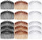 VEGCOO 15 Stück Kunststoff Haar Seitenkamm Französisch Haar Seitenkamm Kunststoff Twist Kamm Haarkämmchen Klein Haarkämme Steckkamm Haare 11-Zähne-Haarkämme