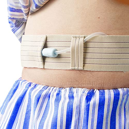 MHKGIOA Peritonealdialyse-Gürtel - G-Sondenhalter - PD-Gürtel für Männer und Frauen - Ernährungssondenzubehör zum Fixieren von PEG-Sonden, G-Sonden, Jejunostomie- und Abdominal-Ernährungssonden,L