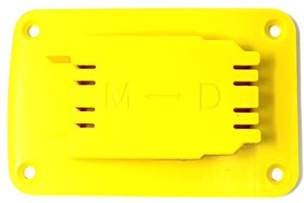 Yellow Plastic Power Tool Holder Mount for Milwaukee M18 or Dewalt 20V 12V Power Drill (1)