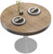 GGMMÖBEL Brasil | Tischplatte | Ø 80 cm | Eiche | Holzplatte | Perfekt für klappbare Couchtisch, Küchentisch, Esstisch | ABS Kante | HPL beschichtete | Restaurant, Cafe, Bar