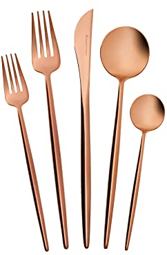 Karaca Jupiter Ensemble de 60 couverts pour 12 personnes, 18/10 couverts en acier inoxydable, lavable au lave-vaisselle, parfait pour un usage quotidien, qualité supérieure