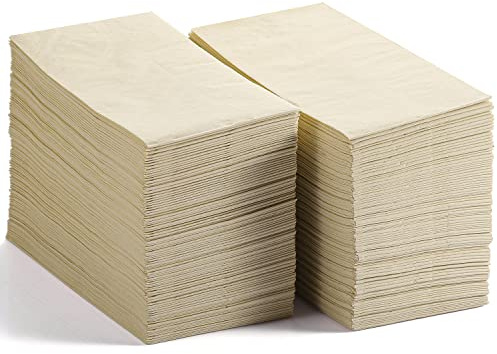 LEKOCH 200 PCS Servilletas de Papel de Bambú Desechables 100% Compostables y ecológicas 2 Ply Tissue Servilletas para cenas de boda 40 * 40 CM