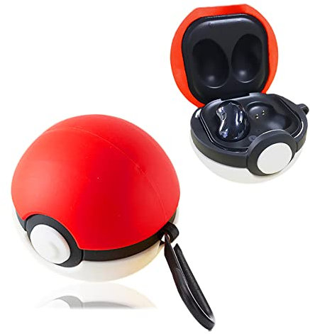 Viwind Cute Silicone Case Cover for Samsung Galaxy Buds 2 Pro/Pro/Live - Soft Shell Shockproof Protective 3D Cartoon Cover With Carabiner-Ball