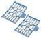 vhbw Filterset 2x Motorschutz-Filter kompatibel mit Bosch BGN2A310, BGN2B112, BZGL2A310, BZGL2A312, BZGL2A317, BZGL2B315, BGN2CHAMP Staubsauger