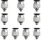 XINMEIWEN 10 Stück M5 PT 5 mm Außengewinde 6 mm Gewinde Luftarmaturen Pneumatische Push-to-Connect-Armaturen PC6-M5