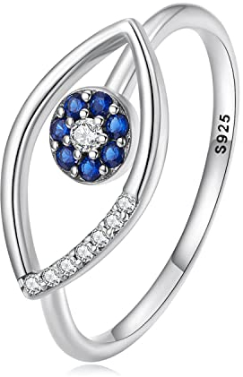 GemKing SCR875 Devil's Eye Ring S925 Sterling Silver ring