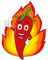 Kleberio Aufkleber scharfe rote Chilischote mit Flamme wasserfest Gemüse Sticker Küche Restaurant Deko Autoaufkleber 23 x 17 cm