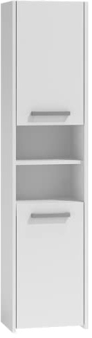 3xE Living Hochschrank fürs Bad, 2 Türen, Weiß, 30 x 40 x 170 cm