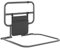 HOMCOM Barandilla de Cama Adulto Grande Asidero para la Cama Plegable Reforzada Barrera de Cama con Bolsillo de Almacenamiento para Discapacitados y Personas Mayores 61x66x55 cm Gris y Negro
