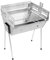 Leisure Braai Barbecue Outdoor Grill BBQ Stainless Steel Charcoal Portable Cook (6 Person)