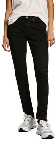 Pepe Jeans Damen Skinny Lw PL204583 Jeans, Black (Denim-XG9), 33W / 32L