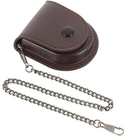 Sosoport Pu-taschenuhr-etui Vintage Schutzetui Kratzfest Tragbar Für Taschenuhren Mit Hochwertiger Pu-hülle Als Aufbewahrungstasche Und Outdoor-pocket-watch-halterung