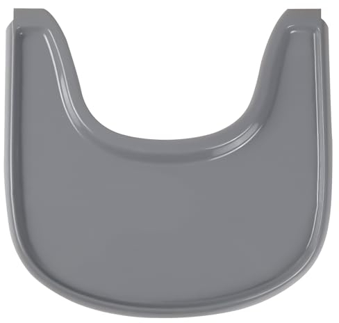 Hxeternal Vassoio per seggiolone adatto per sedia Stokke Tripp Trapp con superficie liscia e forte assorbenza, realizzato in plastica alimentare (BPA BPS BPF senza piombo e ftalati), grigio