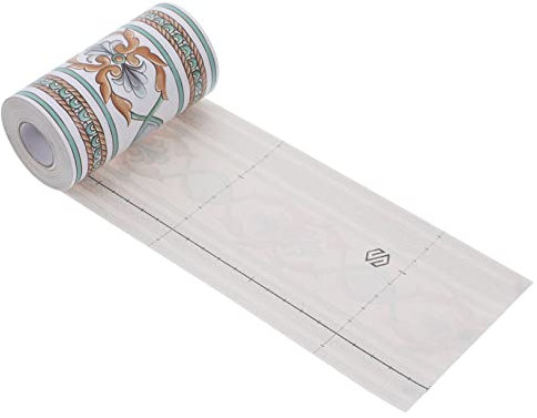 HOMSFOU 1 Rolle Vintage-wandbordüre Zum Abziehen Und Aufkleben 10 Cm X 10 M Pvc-sockelleiste Für Küche Badezimmer Fliesen Wandaufkleber