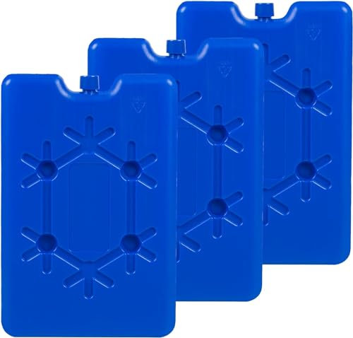 Reusable Ice Packs for Cooler Bags, 200ml, Pack of 2, for Lunch Box, Travel, Picnic, Outdoor Activities