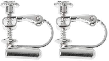 HENANX Clip On Earrings Converter Fashion Earring Clip Backs Earring Clamps in Gold Silver Rose for Pierced Ears Jewellery