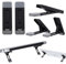 AOZUO 2pcs Mini Portable Laptop Stand for Desk, Portable Keyboard Riser Three Tilt Angle Adjustable Foldable Invisible Laptop Riser Self-Adhesive Computer Stand Feet for Most Keyboards(Color B)