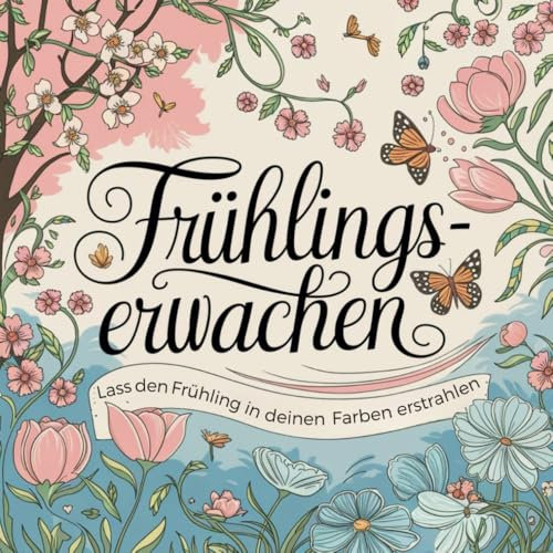 Frühlingserwachen, lass den Frühling in deinen Farben erstrahlen: 50 blühende Muster für kreative Entspannung und innere Ruhe, ein Ausmalbuch für Erwachsene