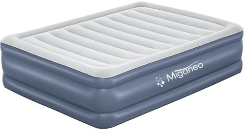 Miganeo Premium Luftbett | XL 203 x 152 x 51 cm | | integrierte Elektropumpe | antimikrobielle Oberfläche | bis 300 kg