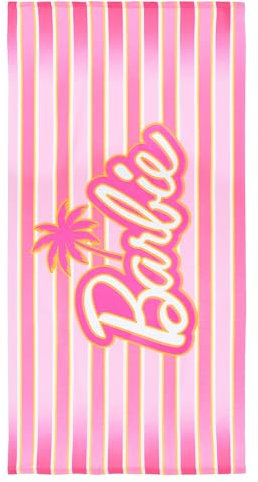 Barbie Toalla de playa grande | pequeños regalos para mujeres | toalla de baño | toalla | vacaciones | 90 x 170 cm | toallas de baño | toalla de baño | ideas de regalo | Mattel