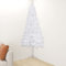 Albero di Natale artificiale bianco 210 cm PVC per casa e giardino