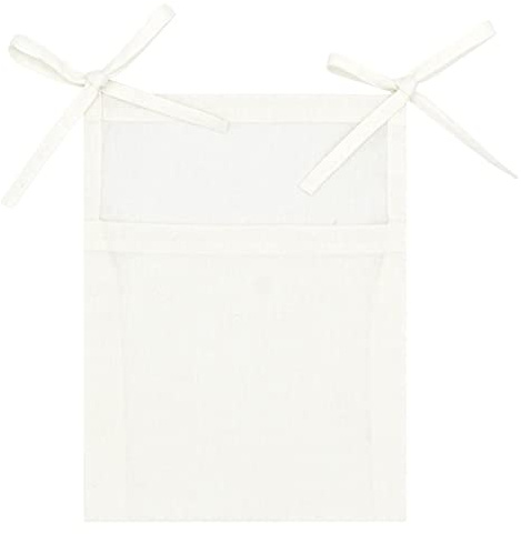 Babybett Organizer,Baby Kinderzimmer Hängeorganizer, Kinderzimmer Hängender Bett Organizer Zum Aufhängen, Beistellbett Baby, Windel Caddy,Hängen an Krippe oder Wickeltisch (White, One Size)