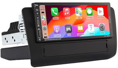 Navegador GPS multimedia de 6.86 pulgadas, navegador Canbus Autoradio, reproductor de radio de coche, estéreo, CarPlay, Android, sistema de aparcamiento, compatible con Audi Q3 A1 8X 8U/8U1035670D