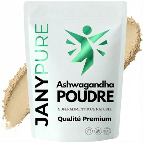 Ashwagandha en Poudre Racine Pure 150g | Réduction Cortisol Stress | Équilibre Hormonal Visage Dégonflé | Adaptogène Naturel Anti-Stress Sommeil | Qualité Premium Sachet Refermable